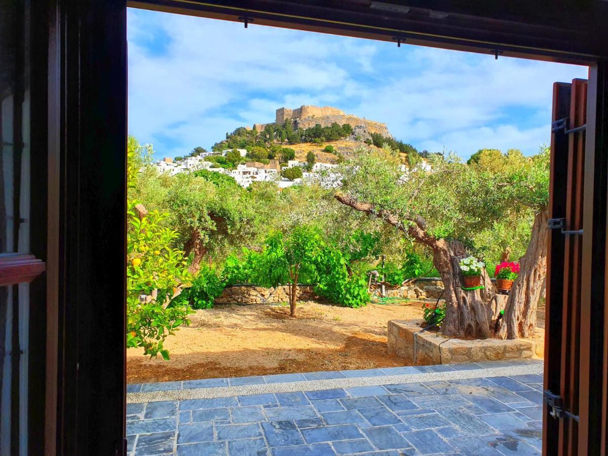 Galini View Apartments Lindos Dış mekan fotoğraf