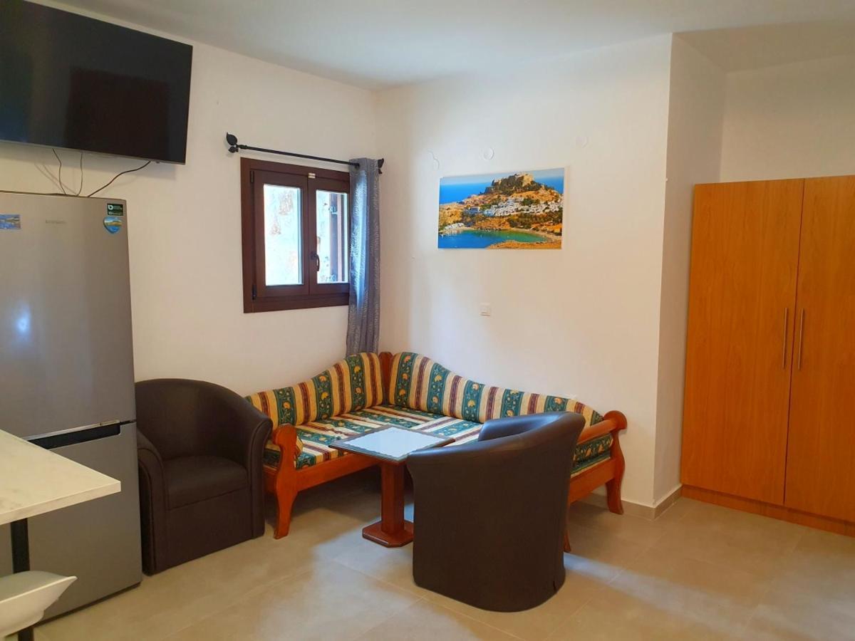 Galini View Apartments Lindos Dış mekan fotoğraf