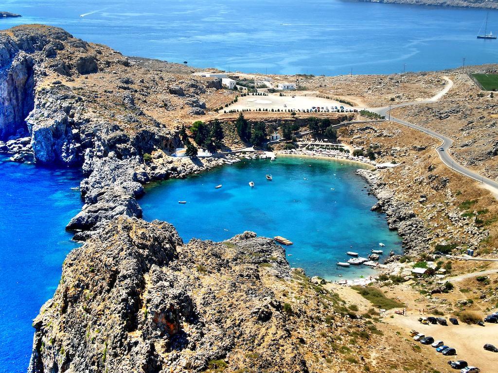 Galini View Apartments Lindos Dış mekan fotoğraf
