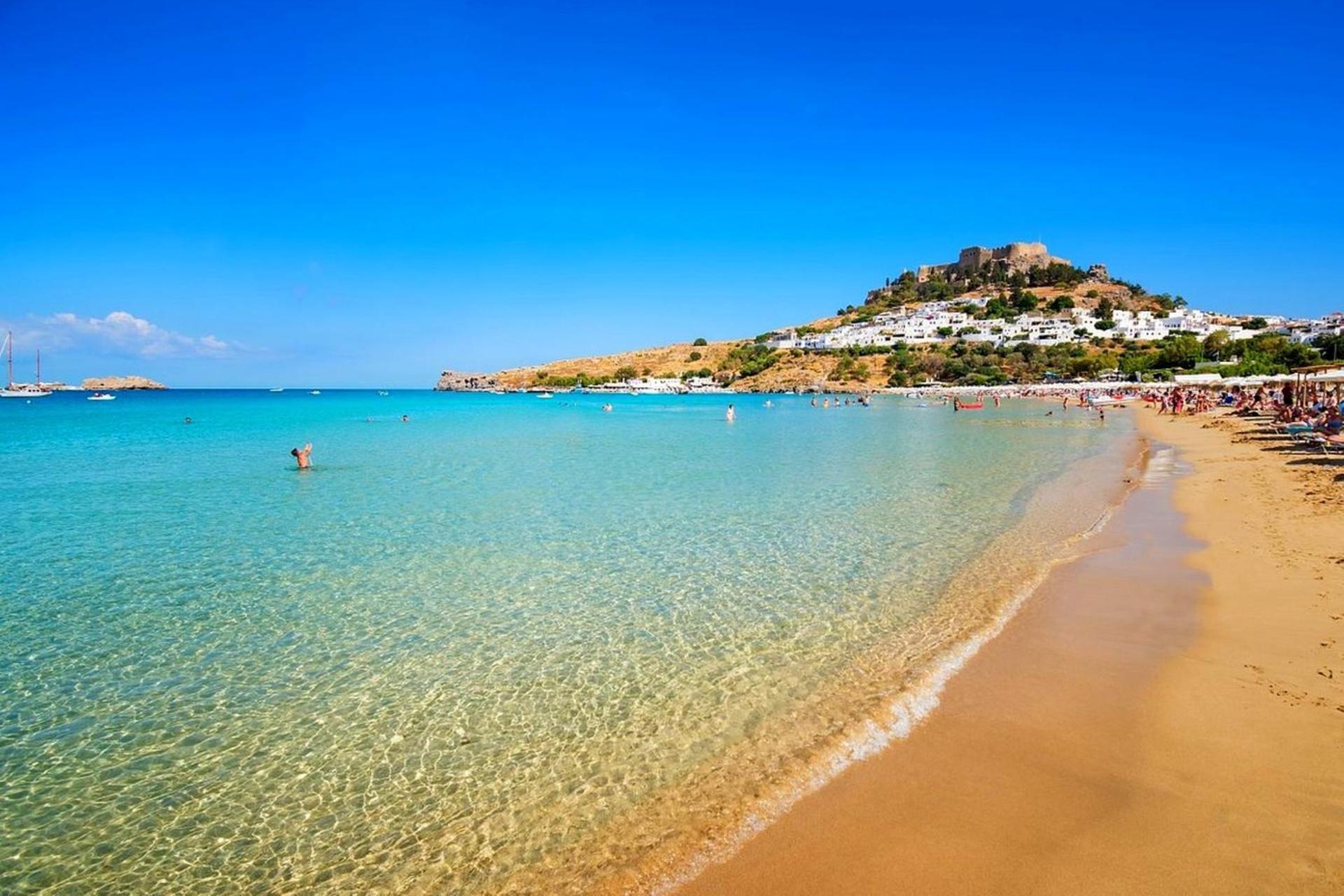 Galini View Apartments Lindos Dış mekan fotoğraf