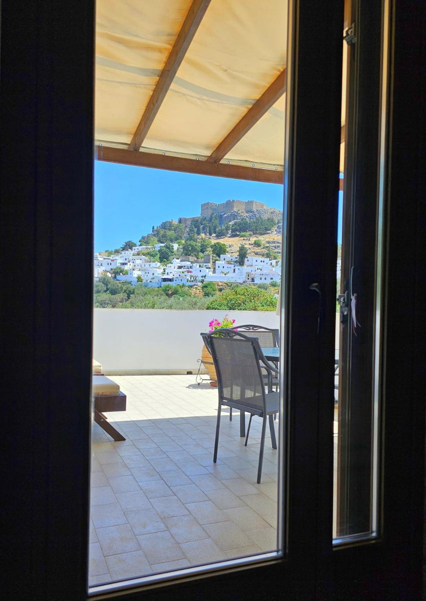 Galini View Apartments Lindos Dış mekan fotoğraf