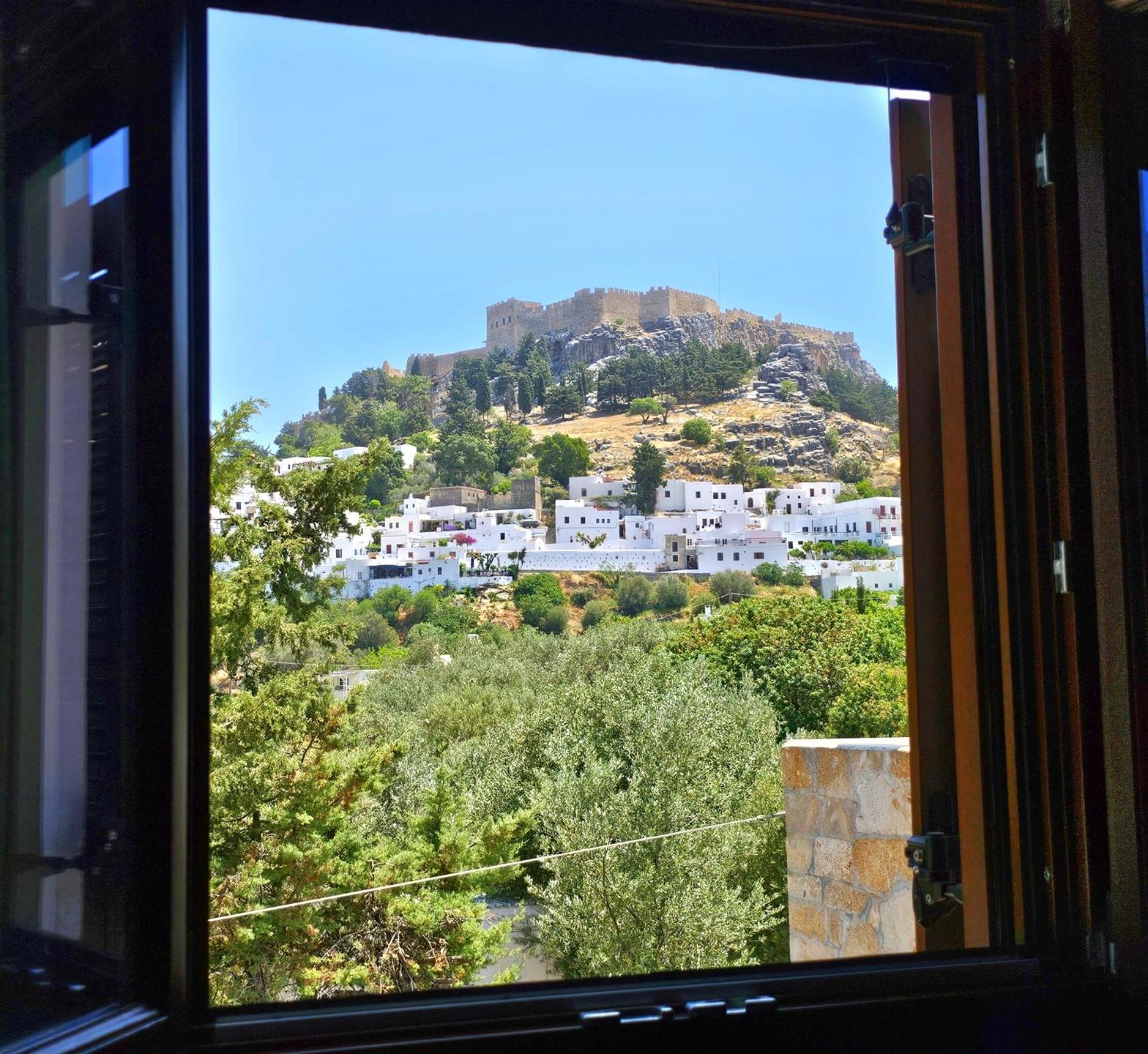 Galini View Apartments Lindos Dış mekan fotoğraf
