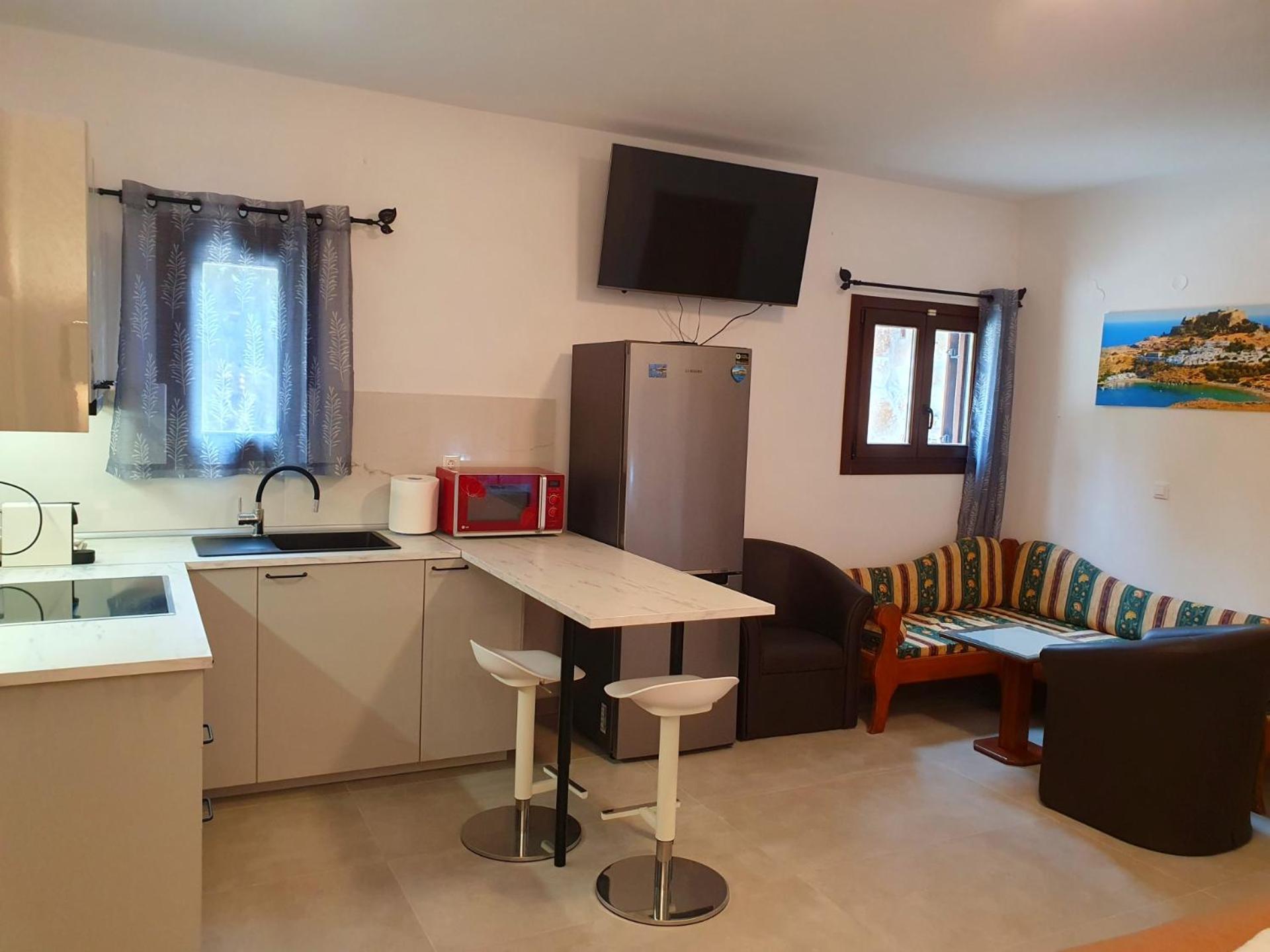 Galini View Apartments Lindos Dış mekan fotoğraf