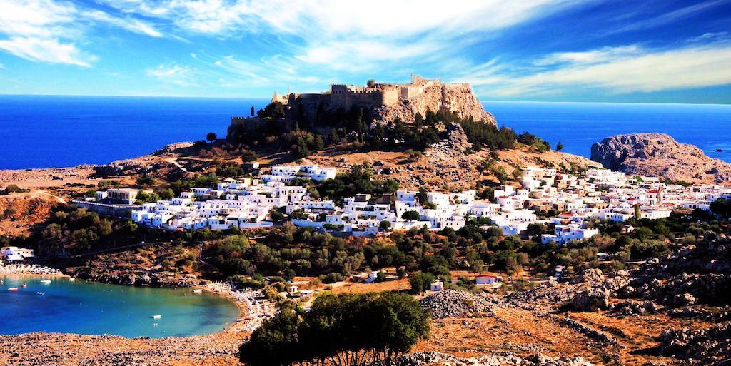 Galini View Apartments Lindos Dış mekan fotoğraf